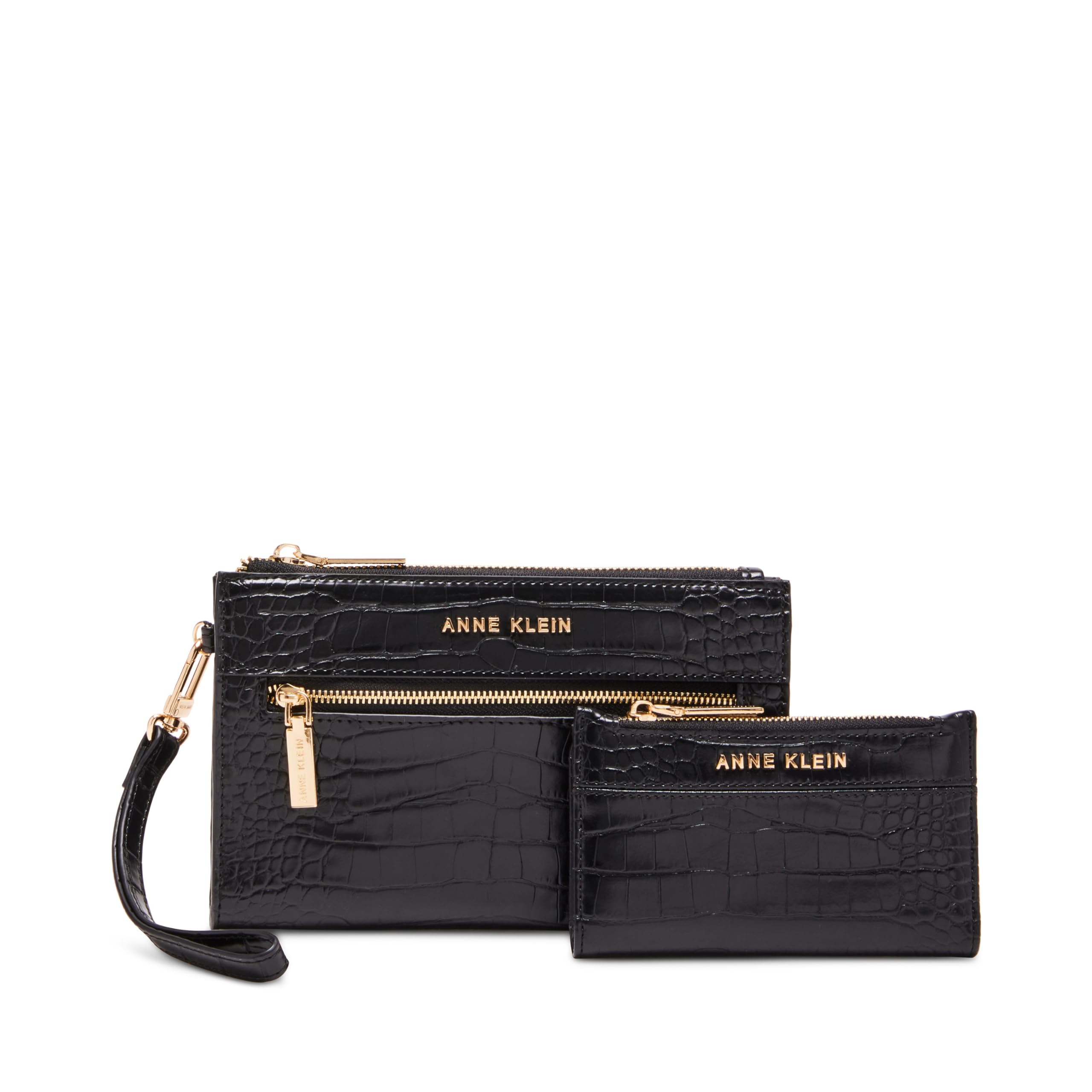 ケージ・アクセサリー ann AK 2 piece gift set with croco zip clutch and card case : Amazon